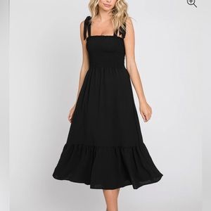 Pink Blush NWT Black MIDI Dress